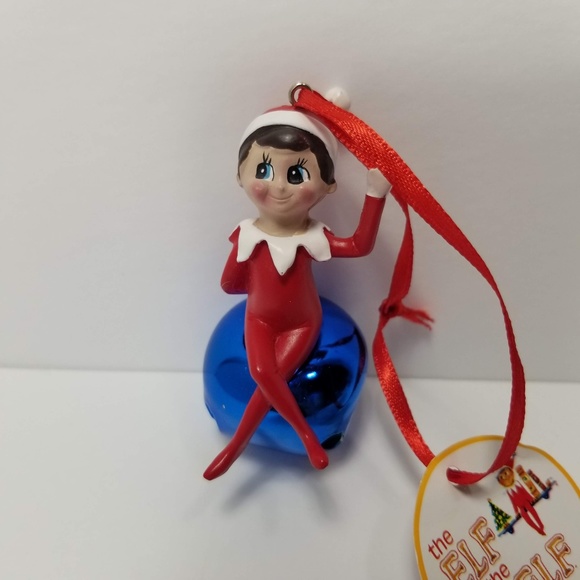 Elf of the Shelf Mini Xmas Ornament Blue Jingle - Picture 1 of 4